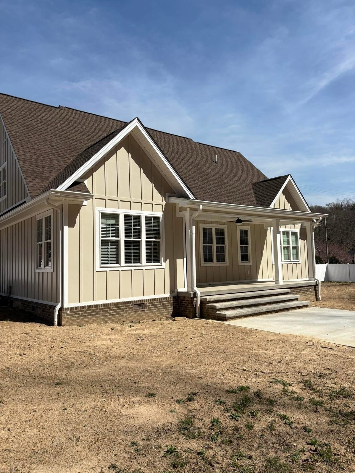 Craftsman-style custom home with covered porch
